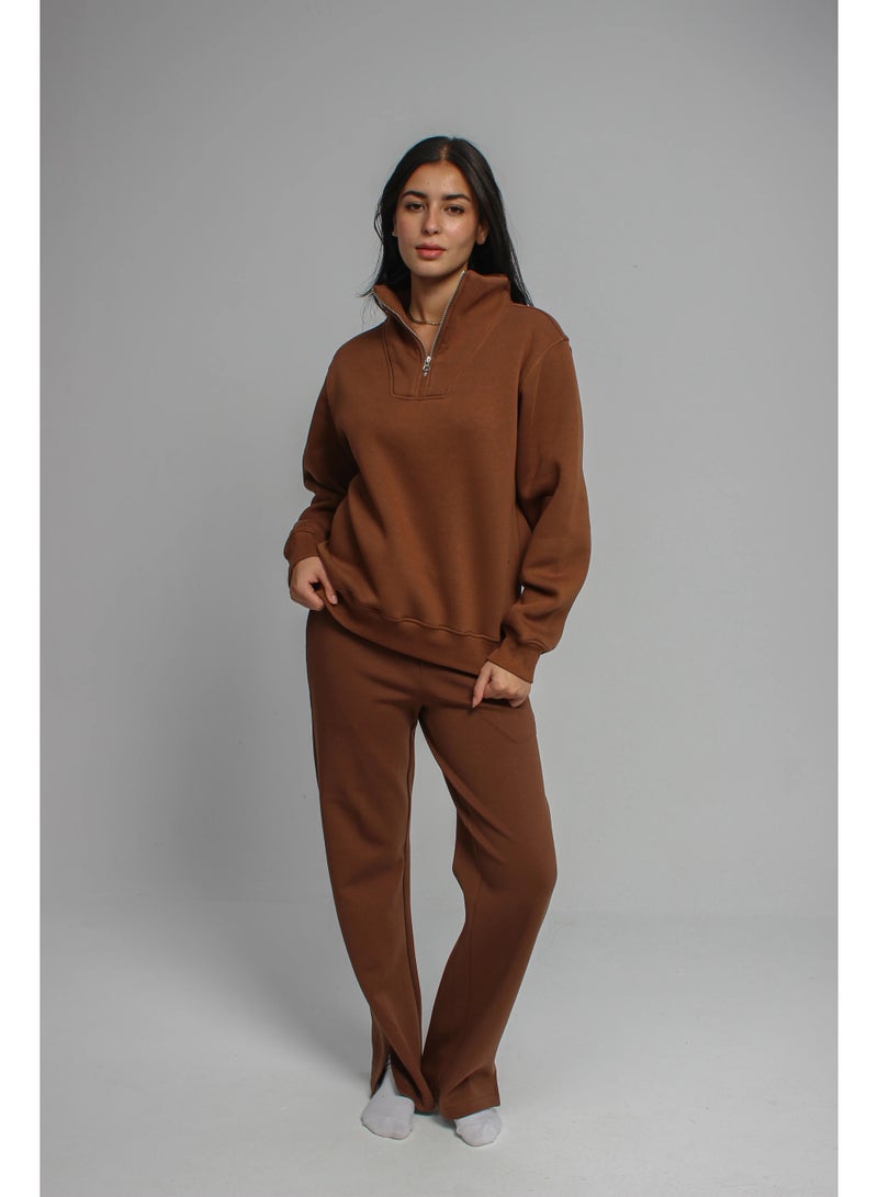 Basic Look Quarter zip Brushed Milton - Image 2